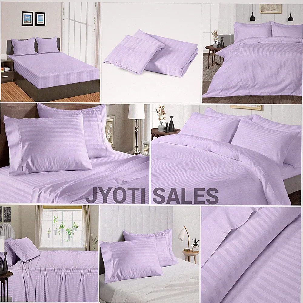 100% Egyptian 1000 Thread Count Lavender Stripes Select Sheets OR Duvet Covers
