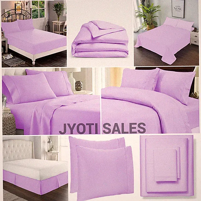 100% Egyptian 1000 Thread Count Lavender Solid Select Sheets OR Duvet Covers