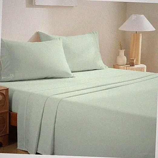 Bedding Bed Sheets Set - Soft Bed Sheets - Cooling Breathable Queen Sage Green