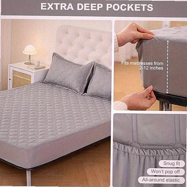 Fitted Bed Sheets 100% polyester,Bed sheet 4Size(Pillowcase not included)