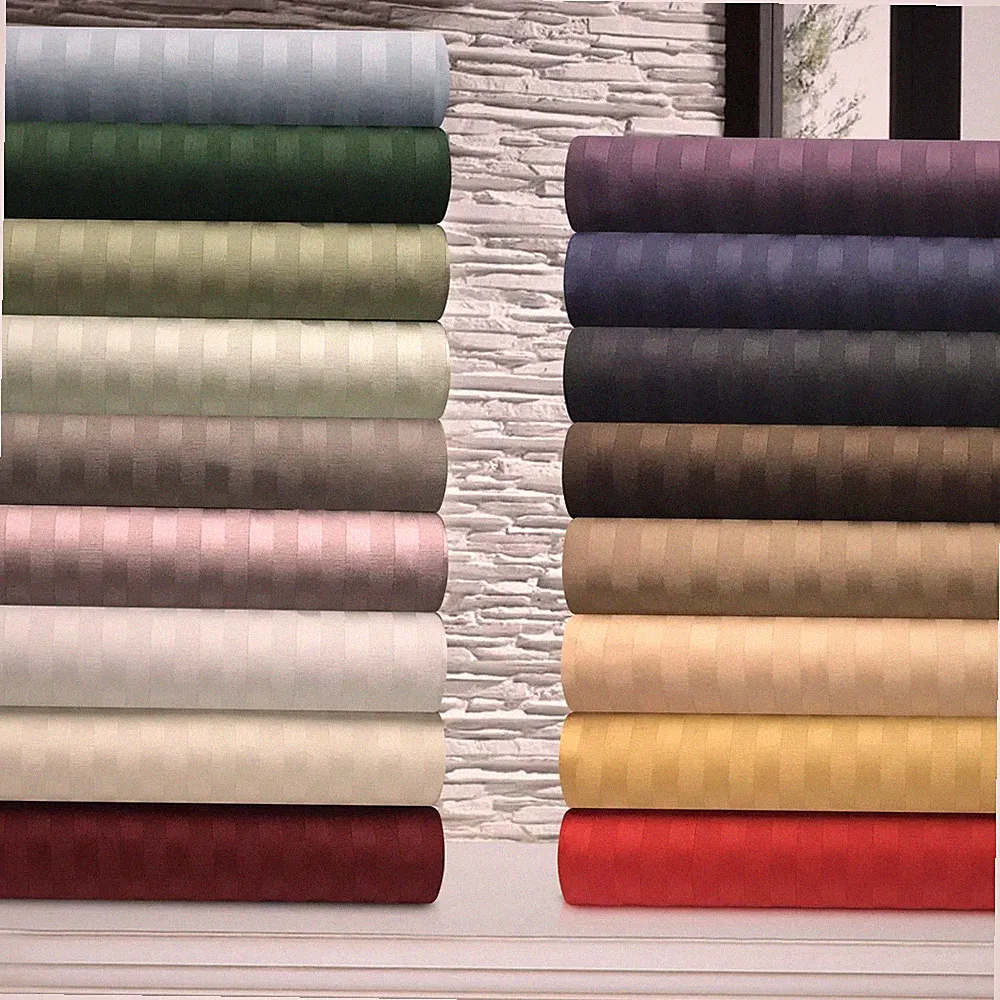 Full Size Bedding Things Egyptian Cotton 1000 - 1200 Thread Count Stripe Colors