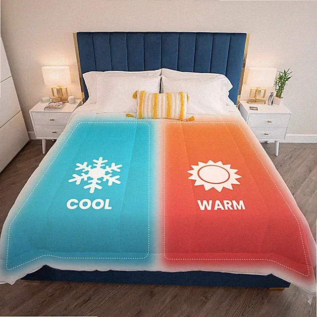 GRAY KING KÖMFORTE Dual Zone Couple's Comforter - Warm & Cool Duvet Inser - SöMN