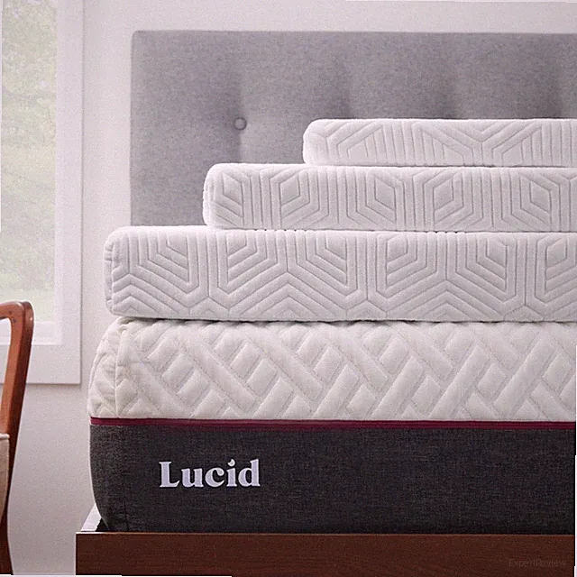 LUCID 2, 3, 4 Inch Cooling Gel Memory Foam Mattress Topper Twin Full Queen King