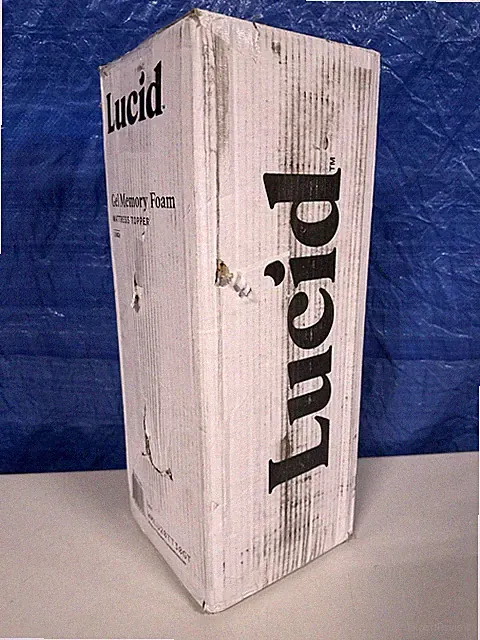 Lucid 2 Inch Gel Memory Mattress Topper Twin Size, WMLU20TT30GT FAST SHIPPING