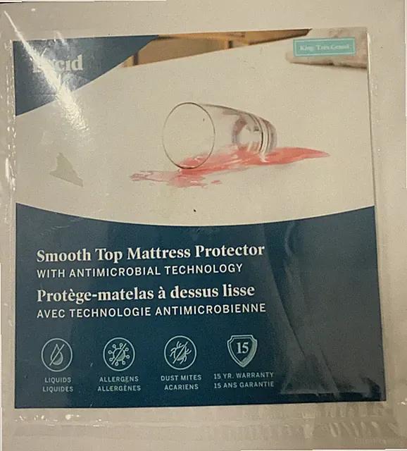 ⚡️LUCID Essence Top Mattress Protector with Antimicrobial Technology - King
