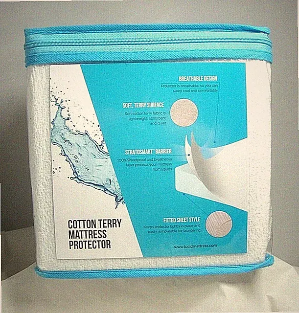 LUCID Hypoallergenic 100% Waterproof Mattress Protector-Queen Size