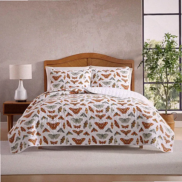 Quilt Set, Super Soft Bedding with Matching Shams, Smooth & Breathable, Cla...