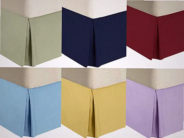 Split Corner 100% Cotton Solid 450 Thread Count Bed Skirts