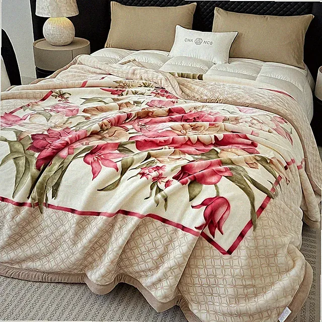 Ultra Soft Blanket Cloud-Like Dense Warm Cozy Throw for Bed 3 Sizes 4.4-7.7lbs