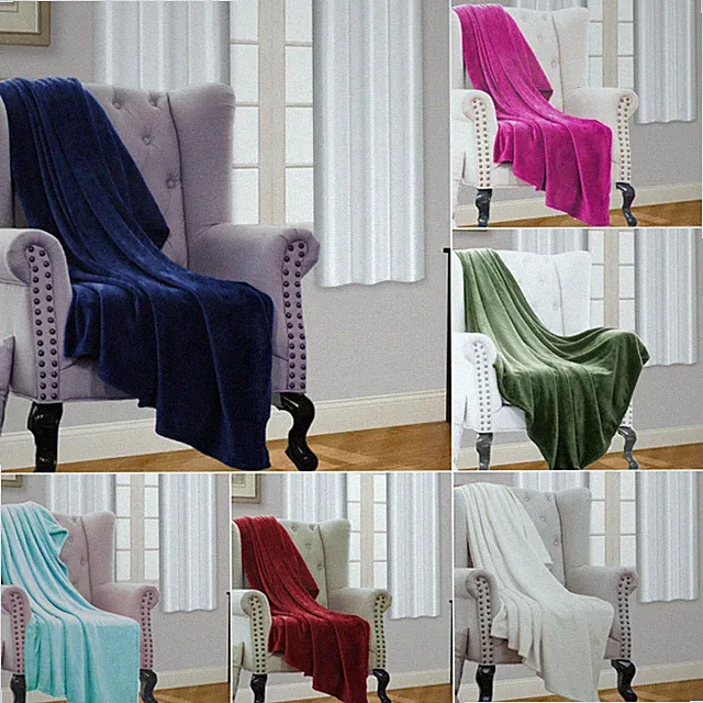 ULTRA SOFT MICRO PLUSH SMALL THROW BLANKET VERSATILE HOME, SOFA, BED DECO