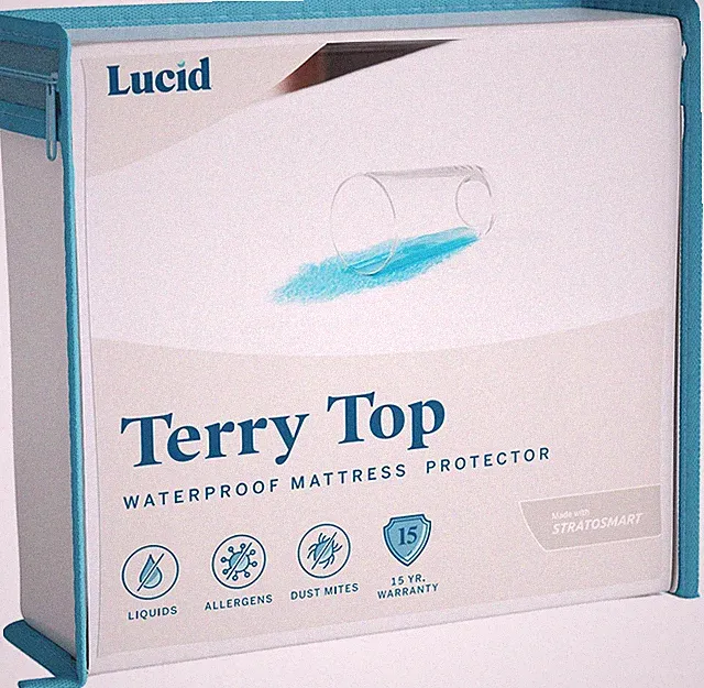 Waterproof Mattress Protector Breathable Matress Pad Cotton Terry Top Noiseless